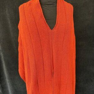 Pleated V- neck topper